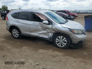 2012 Honda CR-V EX-L with VIN 2HKRM4H75CH602372, listed as a Copart auction lot 58810095 with 93,311 mi miles and Salvage title. Bid and sale history available at DreamBid. Image 4.