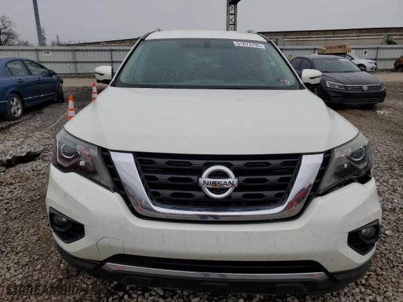 2017 Nissan Pathfinder S with VIN 5N1DR2MM1HC674583, listed as a Copart auction lot 51873795 with 128,539 mi miles and Clean Title. Bid and sale history available at carsss.com. Image 5.