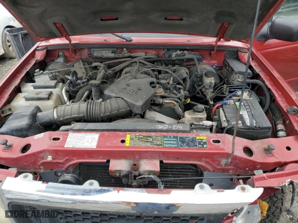2004 Ford Ranger XL Fleet with VIN 1FTZR45E14PB65707, listed as a Copart auction lot 50123165 with 111,409 mi miles and Salvage Title. Bid and sale history available at carsss.com. Image 11.