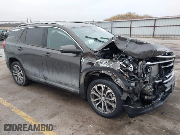 2020 GMC Terrain SLT with VIN 3GKALVEX9LL131034, listed as a IAAI auction lot 41487511 with 59,412 mi miles. Bid and sale history available at carsss.com. Image 1.