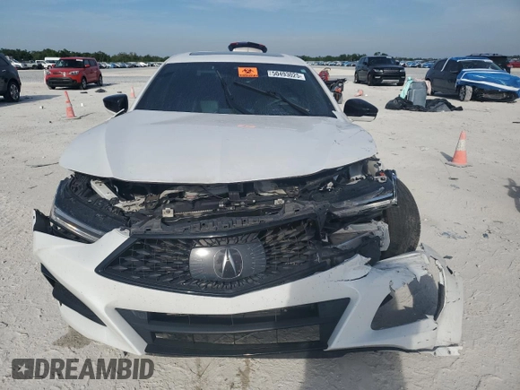 2021 Acura TLX w/A-Spec Package with VIN 19UUB5F50MA008550, listed as a Copart auction lot 50493025 with 45,073 mi miles and Non Repairable. Bid and sale history available at carsss.com. Image 5.