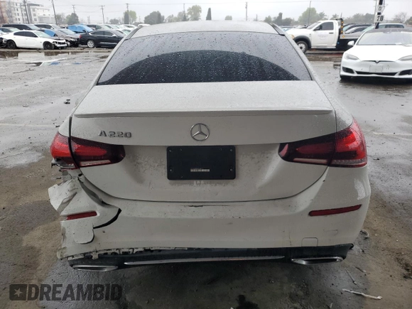 2021 Mercedes-Benz A 220 with VIN W1K3G4EB4MJ268713, listed as a Copart auction lot 44266385 with 54,228 mi miles and Salvage Title. Bid and sale history available at DreamBid. Image 6.