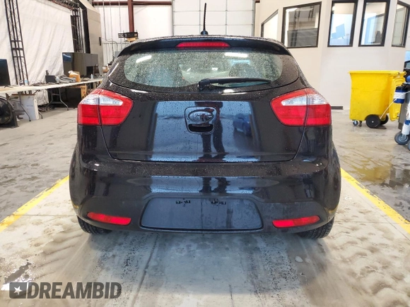 2012 Kia Rio LX with VIN KNADM5A36C6017394, listed as a Copart auction lot 54950815 with 121,300 mi miles and Clean Title. Bid and sale history available at DreamBid. Image 6.
