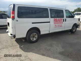 2013 Chevrolet Express Passenger LT with VIN 1GAZG1FG1D1121397, listed as a Copart auction lot 64763735 with Not provided miles and Clean title. Bid and sale history available at DreamBid. Image 3.