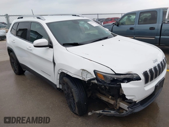 2019 Jeep Cherokee Latitude Plus with VIN 1C4PJLLX9KD203048, listed as a IAAI auction lot 42293811 with 56,221 mi miles and . Bid and sale history available at DreamBid. Image 1.