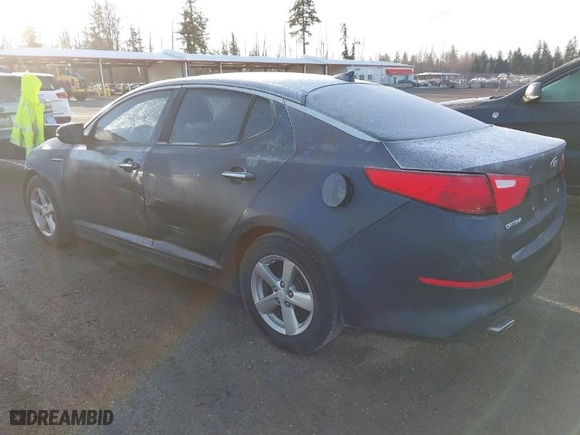 2015 Kia Optima LX with VIN 5XXGM4A74FG446181, listed as a IAAI auction lot 41816009 with 95,711 mi miles. Bid and sale history available at carsss.com. Image 3.