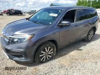 2021 Honda Pilot EX-L with VIN 5FNYF5H54MB004896, listed as a Copart auction lot 55135675 with 45,532 mi miles and Salvage title. Bid and sale history available at DreamBid. Image 1.