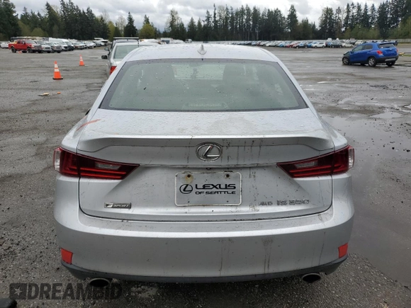 2015 Lexus IS 350 with VIN JTHCE1D26F5009134, listed as a Copart auction lot 52775215 with Not provided miles and Clean title. Bid and sale history available at DreamBid. Image 6.