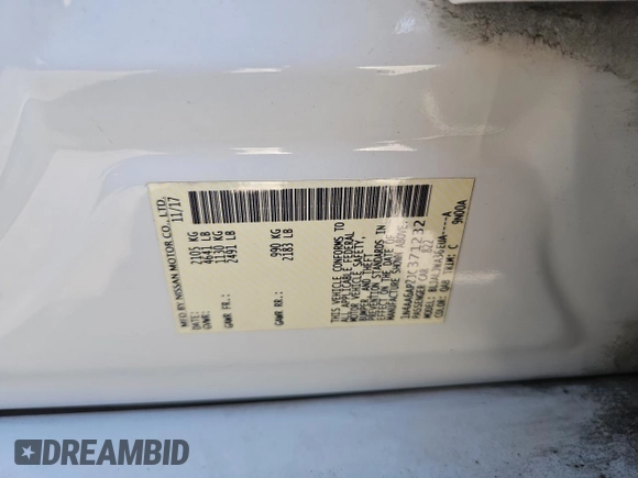 2018 Nissan Maxima SV with VIN 1N4AA6AP2JC371232, listed as a Copart auction lot 89324005 with 142,438 mi miles and Clean title. Bid and sale history available at DreamBid. Image 10.
