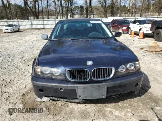 2002 BMW 3 Series 325i with VIN WBAET37432NJ18618, listed as a Copart auction lot 45712215 with 204,462 mi miles and Salvage Title. Bid and sale history available at carsss.com. Image 5.