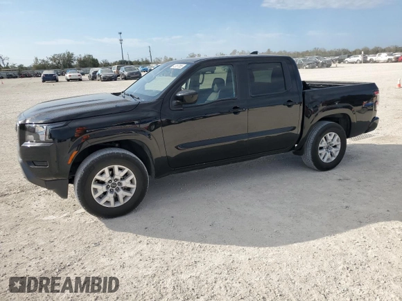 2022 Nissan Frontier S with VIN 1N6ED1EJ5NN663296, listed as a Copart auction lot 43087855 with 32,935 mi miles and Salvage Title. Bid and sale history available at carsss.com. Image 1.