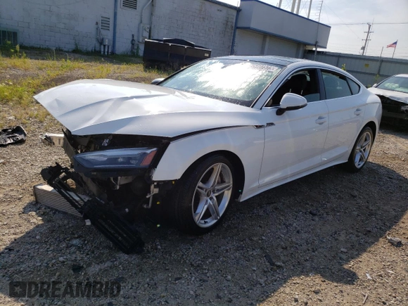 2021 Audi A5 Sportback S line Premium with VIN WAUDACF52MA044727, listed as a Copart auction lot 65407573 with 0 mi miles. Bid and sale history available at carsss.com. Image 1.