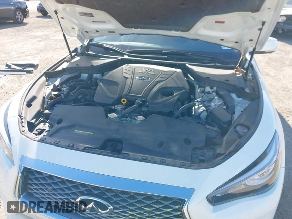 2023 Infiniti Q50 Luxe with VIN JN1EV7BPXPM511389, listed as a IAAI auction lot 41329603 with 28,476 mi miles and . Bid and sale history available at DreamBid. Image 9.