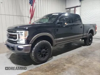 2021 Ford Super Duty F-250 SRW XL with VIN 1FT8W2BT7MEC06719, listed as a Copart auction lot 37700054 with 57,153 mi miles and Clean Title. Bid and sale history available at carsss.com. Image 1.