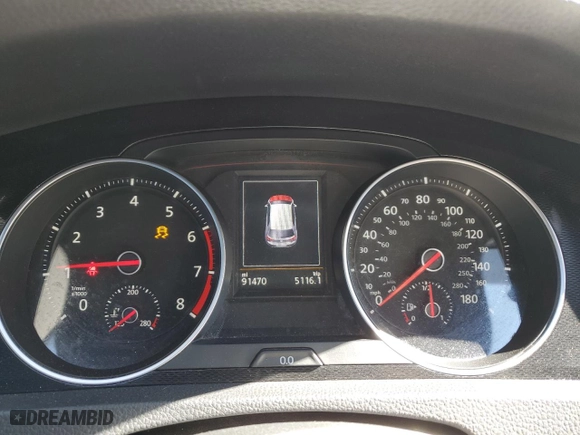 2015 Volkswagen Golf GTI S with VIN 3VWYT7AU4FM102327, listed as a Copart auction lot 45141085 with 91,470 mi miles and Salvage Title. Bid and sale history available at carsss.com. Image 9.