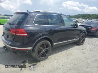 2017 Volkswagen Touareg Wolfsburg Edition with VIN WVGRF7BP6HD004806, listed as a Copart auction lot 61754565 with 160,012 mi miles and Clean title. Bid and sale history available at DreamBid. Image 3.