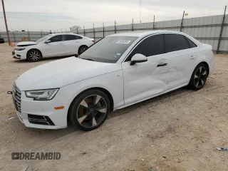 2017 Audi A4 Premium Plus with VIN WAUENAF4XHN000820, listed as a Copart auction lot 45056305 with 108,222 mi miles and Salvage Title. Bid and sale history available at carsss.com. Image 1.