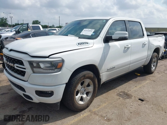 2023 Ram 1500 Big Horn with VIN 1C6SRFFT4PN532343, listed as a IAAI auction lot 42111051 with 15,079 mi miles and . Bid and sale history available at DreamBid. Image 17.
