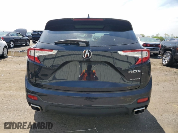 2024 Acura RDX Technology with VIN 5J8TC2H55RL012996, listed as a Copart auction lot 56500785 with 9,023 mi miles and Salvage title. Bid and sale history available at DreamBid. Image 6.