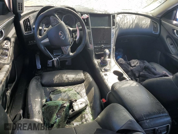 2014 Infiniti Q50 Premium with VIN JN1BV7AP0EM671637, listed as a Copart auction lot 47119015 with 141,459 mi miles and Salvage Title. Bid and sale history available at carsss.com. Image 8.