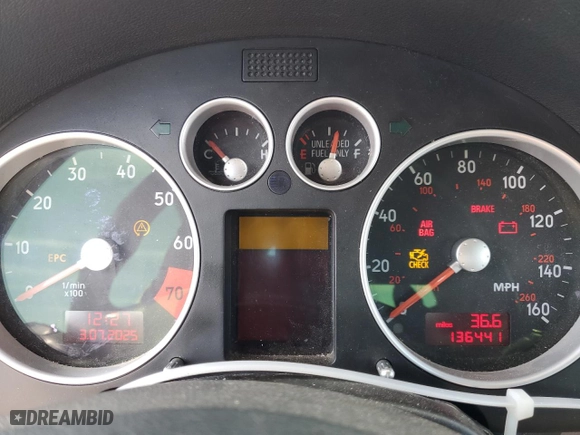 2001 Audi TT with VIN TRUWT28N411030021, listed as a Copart auction lot 48435505 with 136,441 mi miles and Salvage Title. Bid and sale history available at carsss.com. Image 9.
