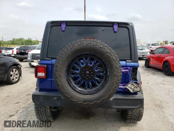 2018 Jeep Wrangler Unlimited Sport с VIN 1C4HJXDG5JW176850, выставлен на аукционе Copart как лот 59404825 с пробегом 99 383 миль миль и Списание • Salvage title. История ставок и продаж доступна на DreamBid. Изображение 6.