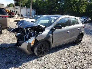 2023 Mitsubishi Mirage Black Edition with VIN ML32AWHJ0PH003629, listed as a Copart auction lot 57873775 with Not provided miles and Salvage title. Bid and sale history available at DreamBid. Image 1.