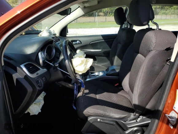 2014 Dodge Journey SE with VIN 3C4PDCAB1ET203414, listed as a Copart auction lot 46216735 with 203,930 mi miles and Salvage Title. Bid and sale history available at carsss.com. Image 7.