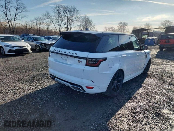 2022 Land Rover Range Rover Sport SVR with VIN SALWZ2RE8NA799997, listed as a Copart auction lot 44576385 with 50,379 mi miles and Salvage Title. Bid and sale history available at DreamBid. Image 4.