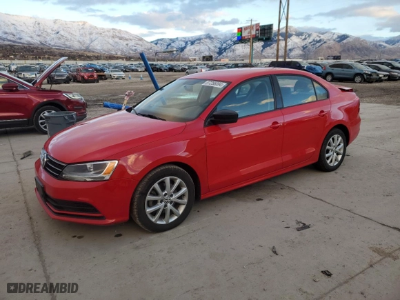 2015 Volkswagen Jetta Sedan 1.8T Sport with VIN 3VWD17AJ3FM261091, listed as a Copart auction lot 87256084 with 88,239 mi miles and Salvage Title. Bid and sale history available at carsss.com. Image 1.