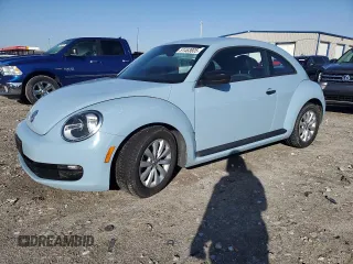 2015 Volkswagen Beetle Fleet Edition with VIN 3VWF17AT8FM607274, listed as a Copart auction lot 51463805 with 78,448 mi miles and Salvage Title. Bid and sale history available at DreamBid. Image 1.