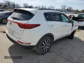2019 Kia Sportage EX with VIN KNDPNCAC7K7492644, listed as a Copart auction lot 48741835 with 76,306 mi miles and Salvage Title. Bid and sale history available at carsss.com. Image 3.