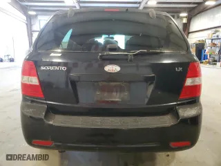 2009 Kia Sorento LX with VIN KNDJD735995871407, listed as a Copart auction lot 43912915 with 186,056 mi miles and Salvage Title. Bid and sale history available at carsss.com. Image 6.