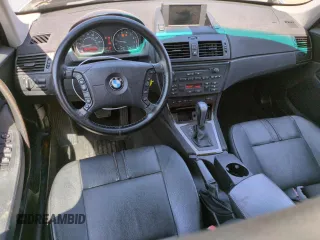 2006 BMW X3 3.0i with VIN WBXPA93466WG80206, listed as a Copart auction lot 52180515 with 120,626 mi miles and Salvage Title. Bid and sale history available at DreamBid. Image 8.