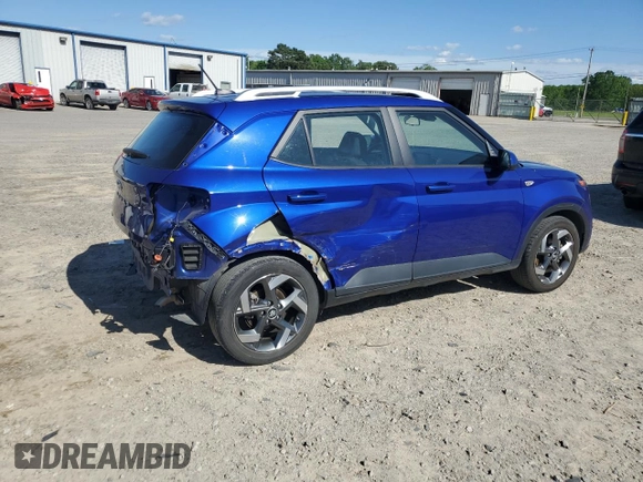 2023 Hyundai Venue Limited with VIN KMHRC8A30PU215947, listed as a Copart auction lot 53524615 with 52,681 mi miles and Salvage Title. Bid and sale history available at DreamBid. Image 3.