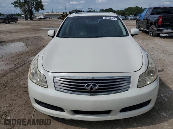 2008 Infiniti G35 with VIN JNKBV61EX8M200488, listed as a Copart auction lot 70752484 with Not Provided miles and Salvage Title. Bid and sale history available at DreamBid. Image 5.