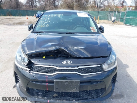 2018 Kia Rio LX with VIN 3KPA24AB8JE068304, listed as a IAAI auction lot 41853804 with 95,256 mi miles. Bid and sale history available at carsss.com. Image 6.