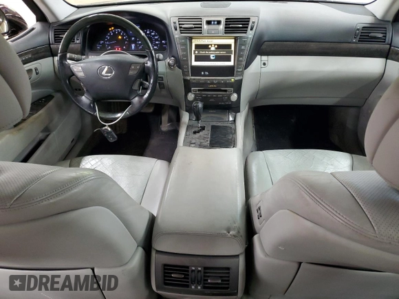 2011 Lexus LS 460 with VIN JTHBL5EF8B5106422, listed as a Copart auction lot 52498925 with 119,072 mi miles and Salvage title. Bid and sale history available at DreamBid. Image 8.