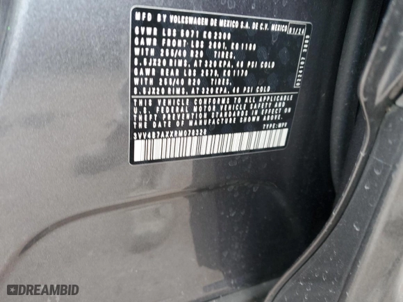 2024 Volkswagen Tiguan SEL R-Line with VIN 3VV4B7AXXRM078328, listed as a Copart auction lot 83081424 with 11,968 mi miles and Salvage Title. Bid and sale history available at carsss.com. Image 13.