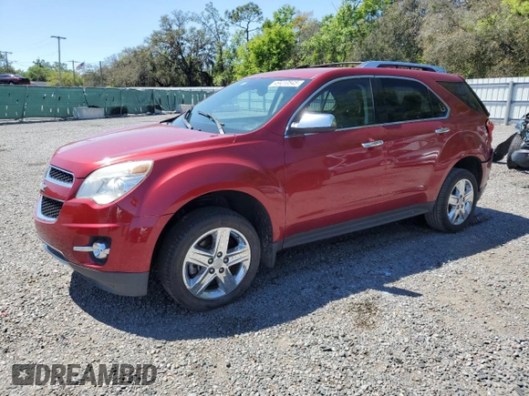 2014 Chevrolet Equinox LTZ with VIN 2GNALDEKXE6101128, listed as a Copart auction lot 49410545 with 0 mi miles and Salvage Title. Bid and sale history available at carsss.com. Image 1.