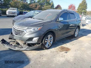 2018 Chevrolet Equinox Premier with VIN 3GNAXNEX7JS508096, listed as a IAAI auction lot 40656660 with 136,312 mi miles. Bid and sale history available at carsss.com. Image 2.