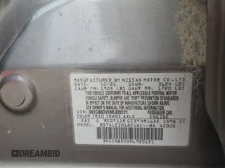 2021 Nissan Versa S с VIN 3N1CN8DVXML920121, выставлен на аукционе Copart как лот 57113425 с пробегом 75 958 миль миль и Списание • Salvage title. История ставок и продаж доступна на DreamBid. Изображение 12.