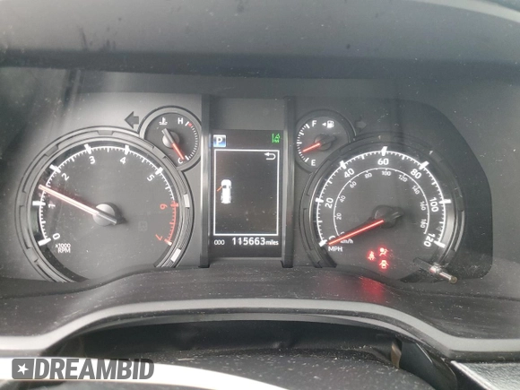 2020 Toyota 4Runner SR5 with VIN JTEBU5JR6L5757396, listed as a Copart auction lot 58993555 with 115,663 mi miles and Salvage title. Bid and sale history available at DreamBid. Image 9.