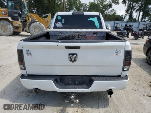 2014 Ram 1500 Express with VIN 3C6JR6AT2EG331453, listed as a Copart auction lot 58036025 with 204,576 mi miles and Salvage title. Bid and sale history available at DreamBid. Image 10.