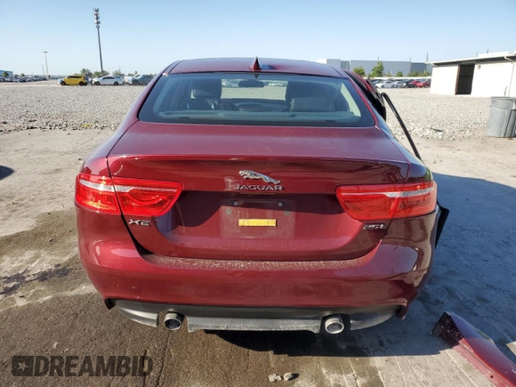 2017 Jaguar XE 25t with VIN SAJAR4BG9HA972716, listed as a Copart auction lot 53547115 with 54,252 mi miles and Salvage Title. Bid and sale history available at DreamBid. Image 6.