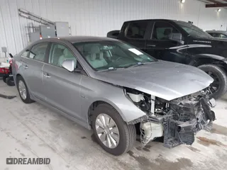 2017 Hyundai Sonata Hybrid SE with VIN KMHE24L14HA048579, listed as a IAAI auction lot 41018016 with 92,342 mi miles. Bid and sale history available at carsss.com. Image 1.
