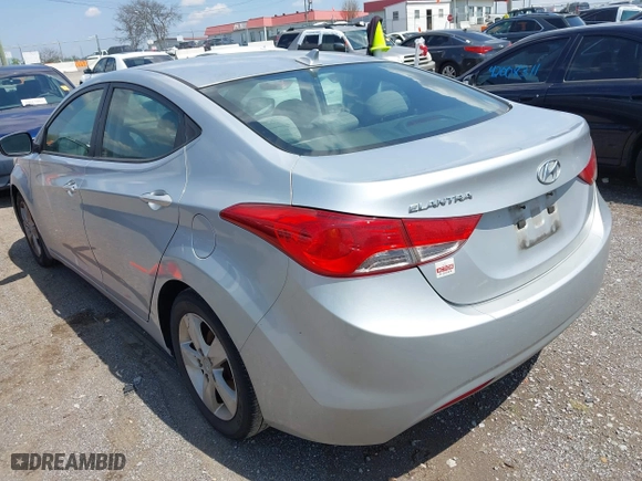 2013 Hyundai Elantra GLS with VIN 5NPDH4AE1DH419091, listed as a IAAI auction lot 42018882 with 170,960 mi miles. Bid and sale history available at carsss.com. Image 3.