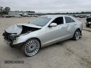 2015 Cadillac ATS Sedan Luxury RWD with VIN 1G6AB5RXXF0103126, listed as a Copart auction lot 77856054 with 123,338 mi miles and Salvage Title. Bid and sale history available at carsss.com. Image 1.