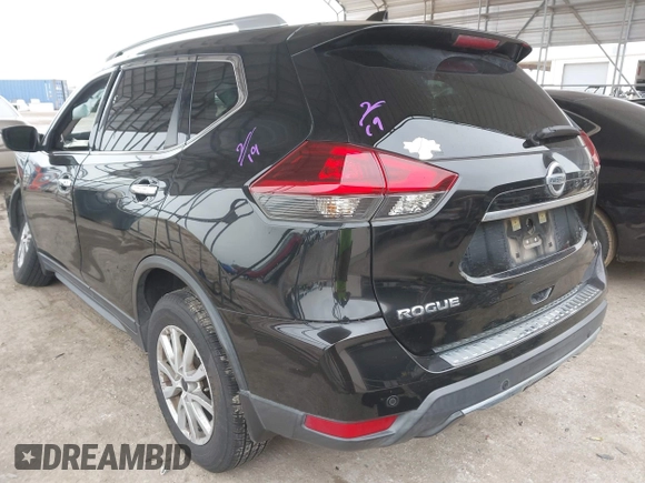 2019 Nissan Rogue SV with VIN KNMAT2MT6KP545528, listed as a IAAI auction lot 41646336 with 43,527 mi miles. Bid and sale history available at carsss.com. Image 3.