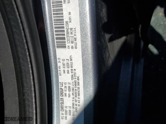 2010 Chrysler Sebring Limited with VIN 1C3CC5FB8AN212308, listed as a Copart auction lot 75617154 with 136,629 mi miles and Salvage Title. Bid and sale history available at carsss.com. Image 14.
